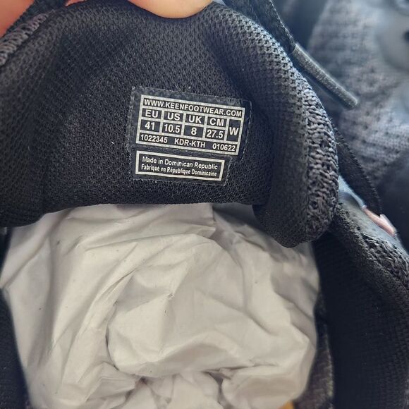 Keen Terradora II WP Sneaker Black/ Magnet (Women's) Size 10.5 - Picture 4 of 5